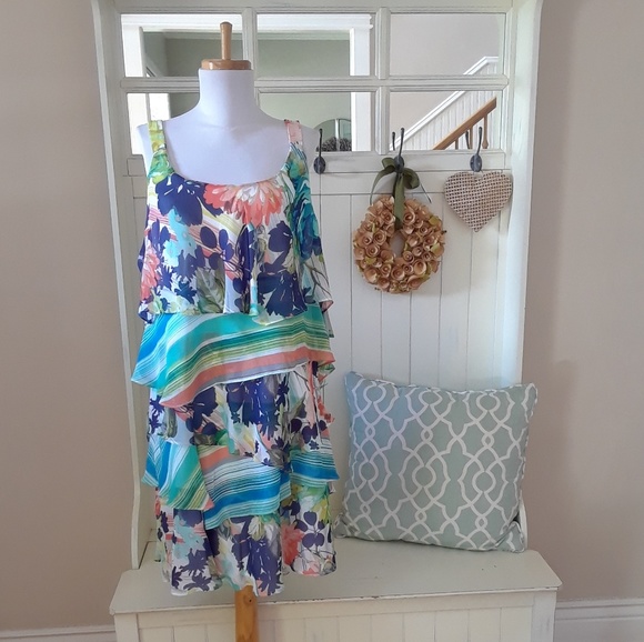 Robbie Bee Dresses & Skirts - NWT! Petite Plus Size Floral Flapper Dress
